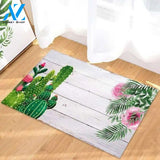 Personalized Name Family House Lovely Cactus Flower Gardening Flower Doormat Indoor And Outdoor Mat Entrance Rug Sweet Home Decor Closing Gift Gift For Friend Family Plant Flower Lovers Gift Idea