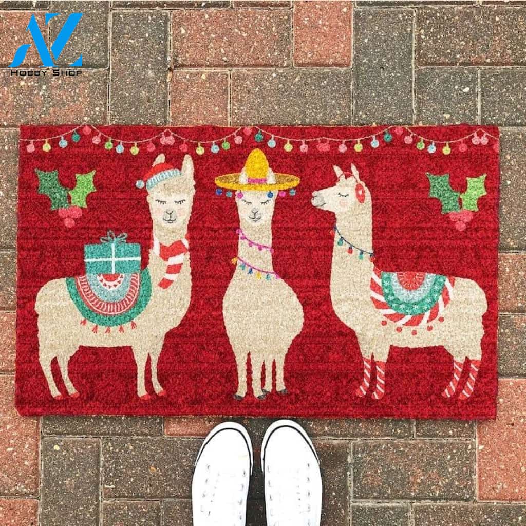 Lovely Llama Funny Doormat