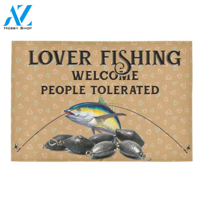 Lover Fishing Welcome Printed Doormat Home Decor