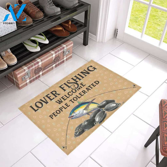 Lover Fishing Welcome Printed Doormat Home Decor