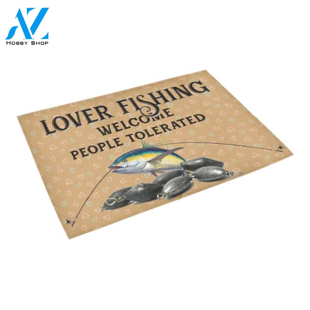 Lover Fishing Welcome Printed Doormat Home Decor