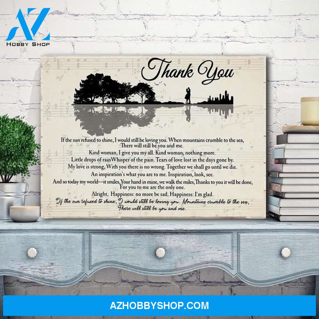 Lovers Rock Thank You Lyrics Canvas Wall Art, Wall Art Canvas Prints, Vintage Posters Gift Friend