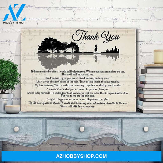 Lovers Rock Thank You Lyrics Canvas Wall Art, Wall Art Canvas Prints, Vintage Posters Gift Friend