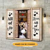 Loves All Of You Canvas Gallery Wraps For Couple 18X12 Inches Canvass