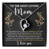 Loving Mom Forever Love Heart Necklace