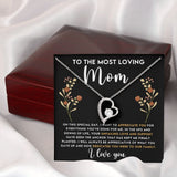 Loving Mom Forever Love Heart Necklace