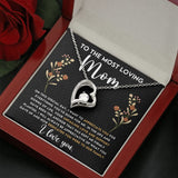 Loving Mom Forever Love Heart Necklace