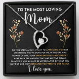Loving Mom Forever Love Heart Necklace
