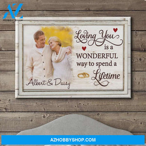 Loving You - Personalized Custom Photo Canvas