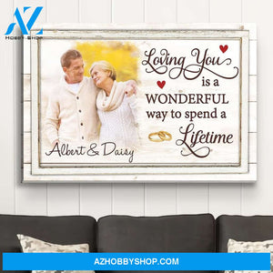 Loving You - Personalized Custom Photo Canvas