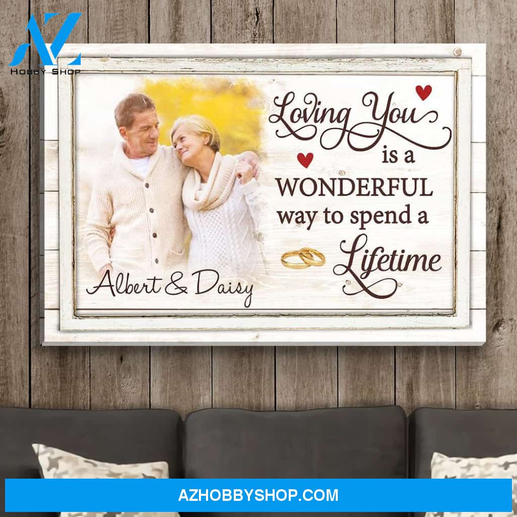 Loving You - Personalized Custom Photo Canvas