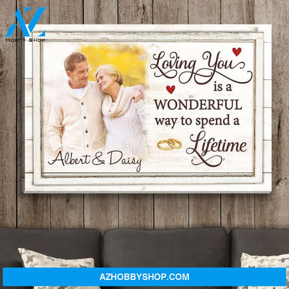 Loving You - Personalized Custom Photo Canvas