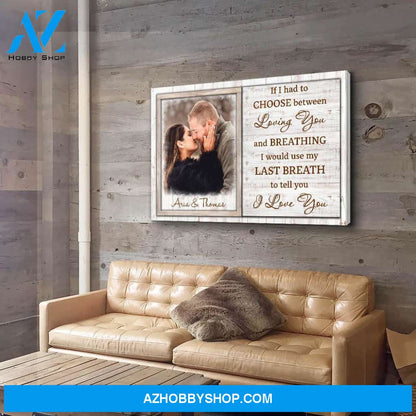 Loving You - Personalized Custom Photo Canvas