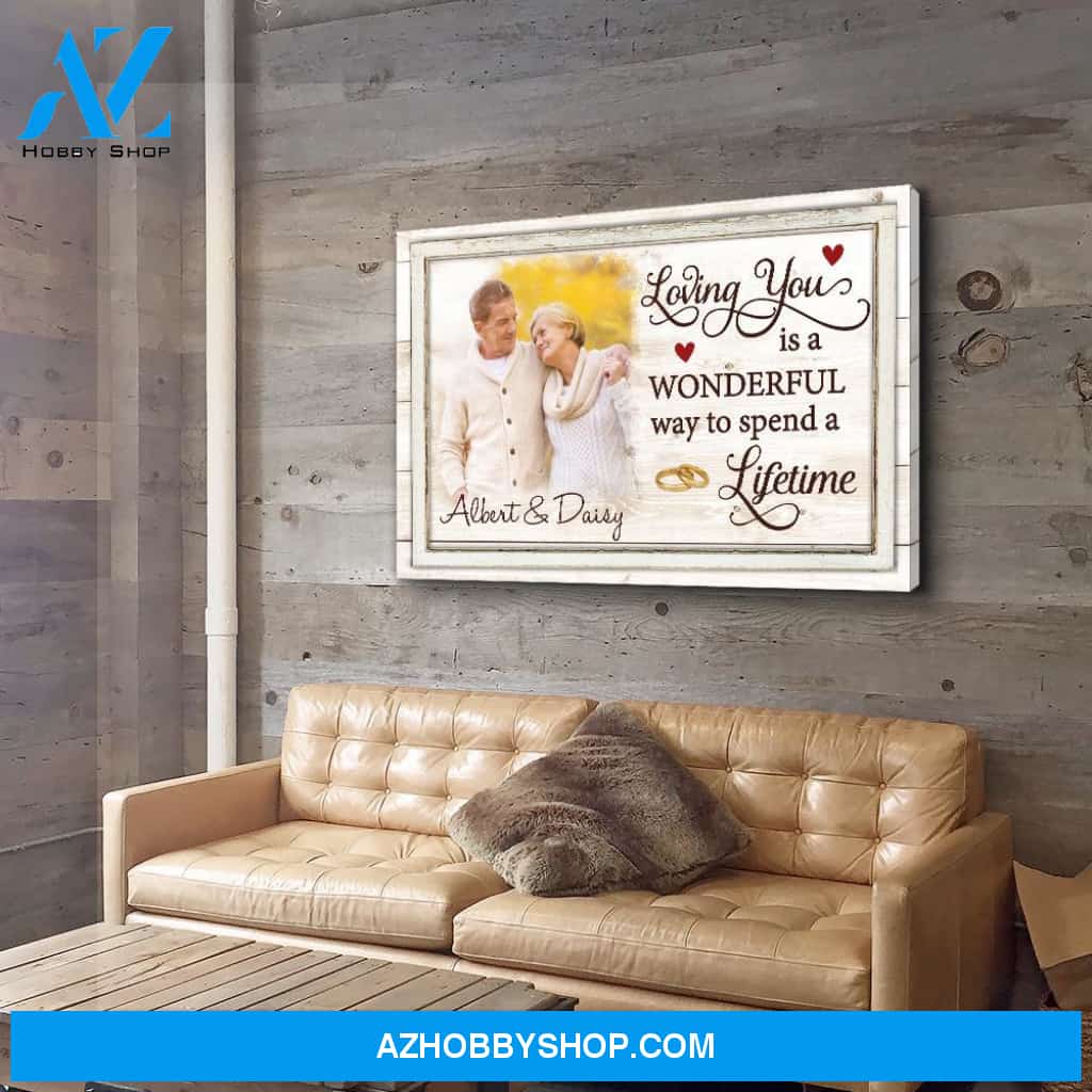 Loving You - Personalized Custom Photo Canvas