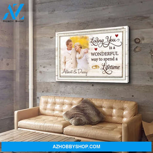 Loving You - Personalized Custom Photo Canvas