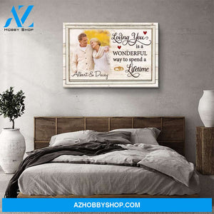 Loving You - Personalized Custom Photo Canvas