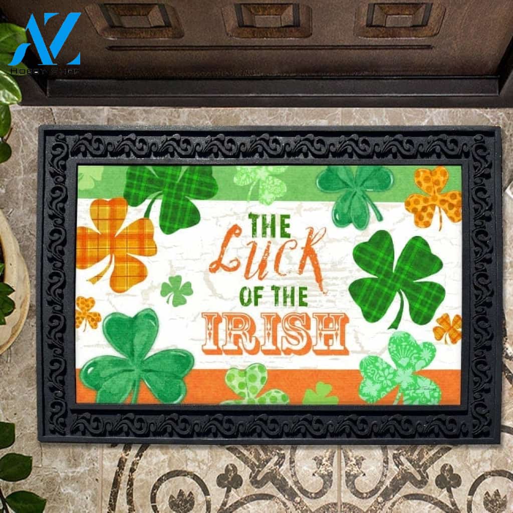Luck of the Irish Clovers Doormat - 18