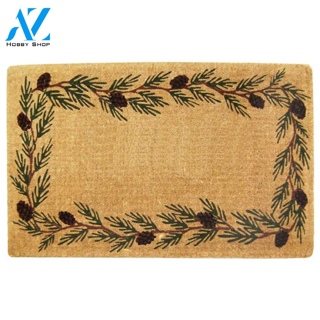 Luxury Coir Evergreen Border Doormat