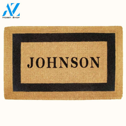 Luxury Coir Single Border Doormat