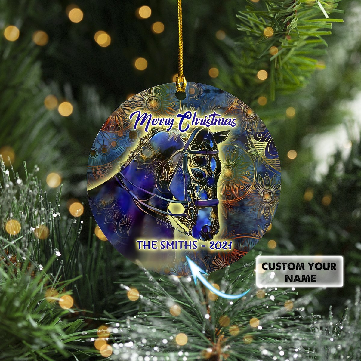 Custom Ornament - Horse Poseidon - TT99 Car Ornament