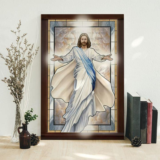 Jesus our father who art in heaven - Matte Canvas