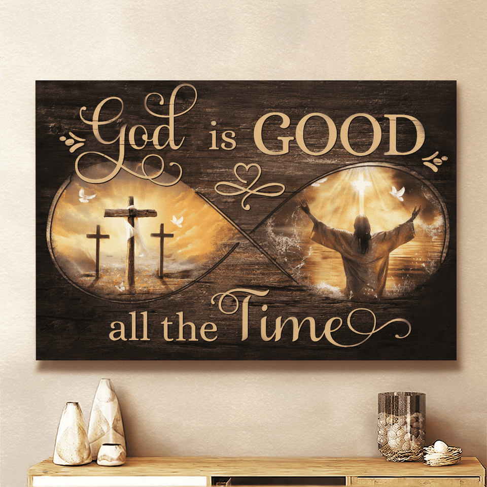 God is good all the time infinity - Matte Canvas