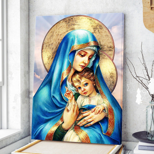 Jesus and Virgin Mary - Matte Canvas