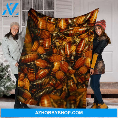 Madagascan Hissing Cockroach Fleece Blanket