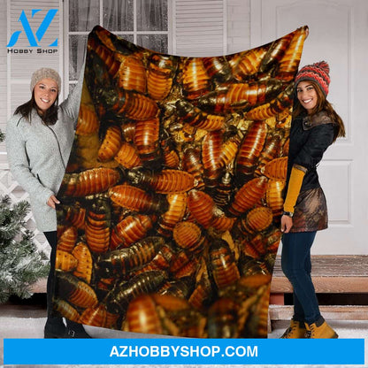 Madagascan Hissing Cockroach Fleece Blanket