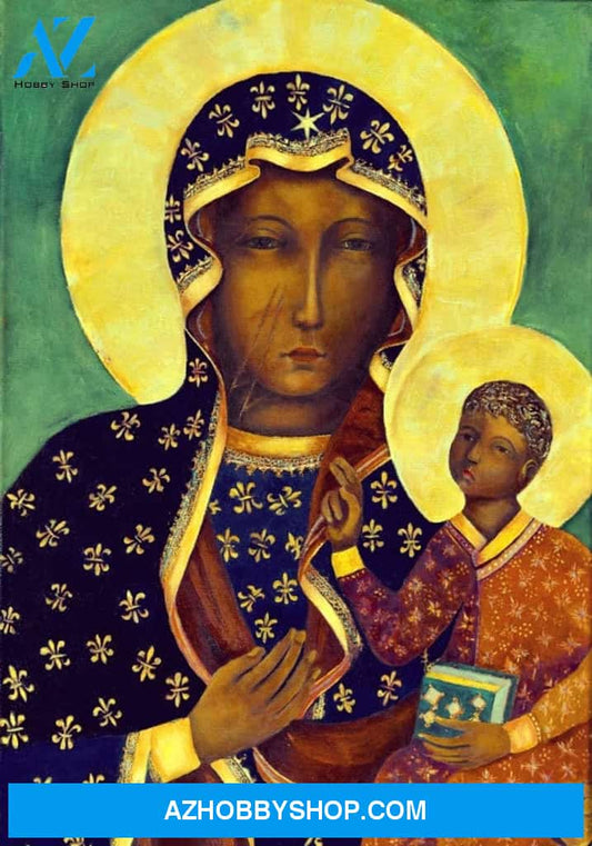 Madonna and Child Canvas And Poster, Canvas Painting, Wall Decor Visual Art, Gift Father's Day
