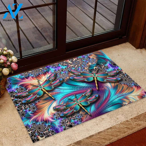 Magic Dragonflies Aesthetic Doormat