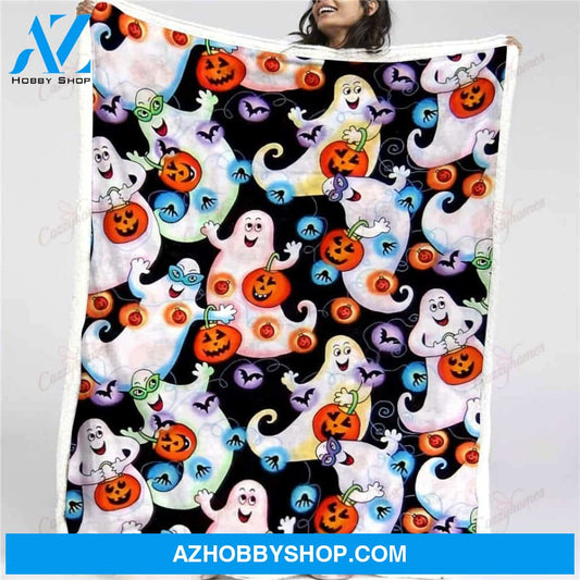 MAGIC HALLOWEEN Fleece Blankets, Halloween Blanket, Halloween Throw Blanket, Halloween Fleece Blanket