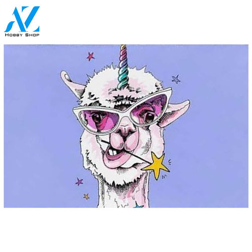Magic Llama Printed Doormat Home Decor Doormat Warm House Gift Welcome Mat Gift for Friend Family