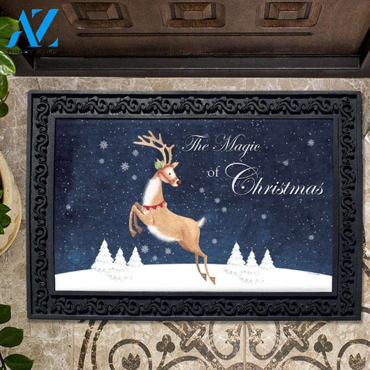 Magic of Christmas Reindeer Doormat - 18" x 30"