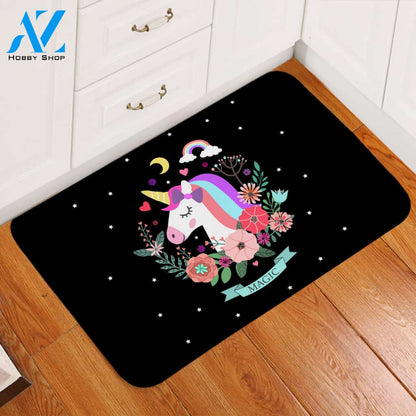 Magic Unicorn Starry Door Mat