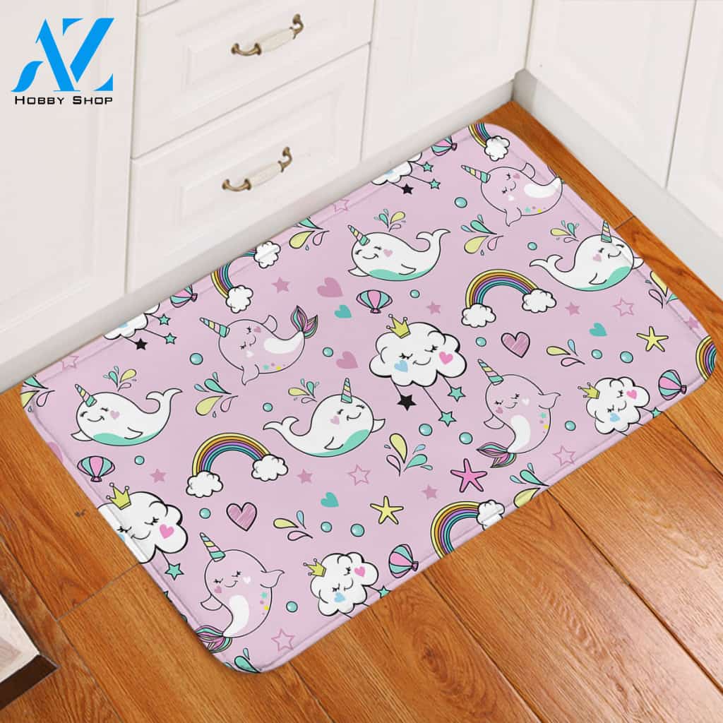 Magical Narwhal Door Mat