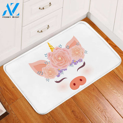 Magical Pig White Door Mat