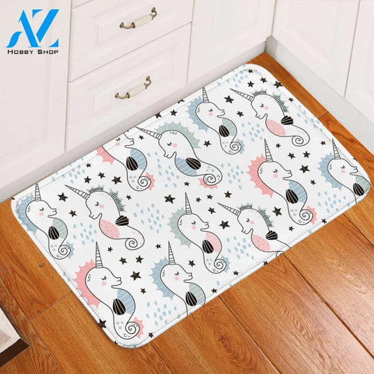 Magical Seahorses Door Mat