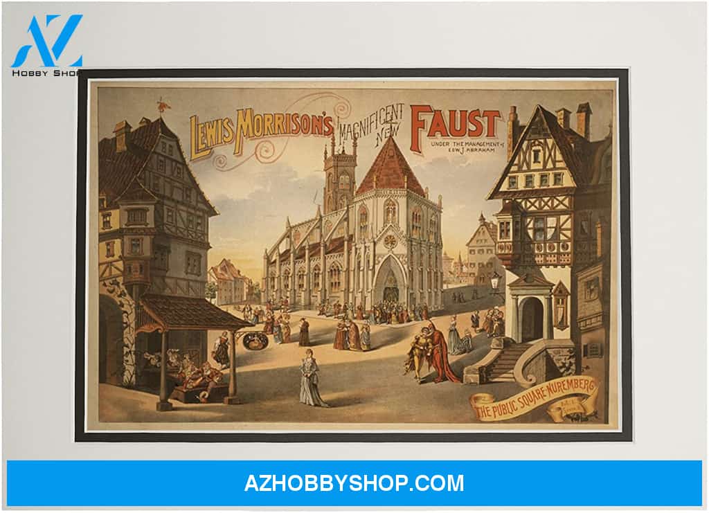 Magnificent New Faust Nuremberg Germany Poster Wall Decor