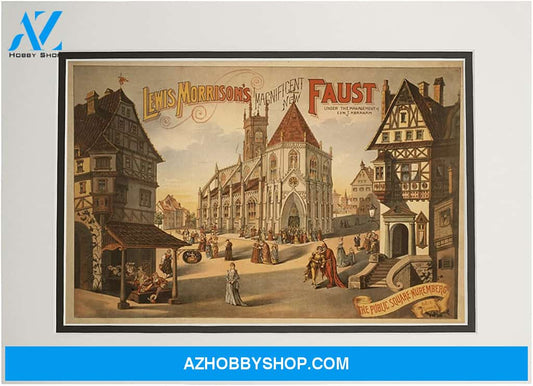 Magnificent New Faust Nuremberg Germany Poster Wall Decor