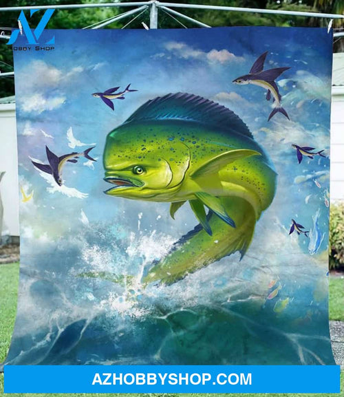 Mahi-mahi Fleece Blanket