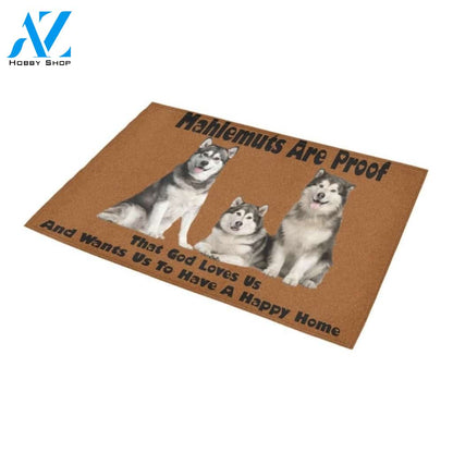 Mahlemuts Are Proof Huskies Printed Doormat Home Decor Gift For Dog Lovers