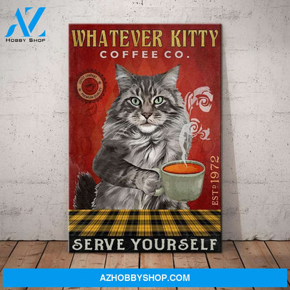 Maine Cat Coffee Company Canvas Wall Art, Wall Decor Visual Art