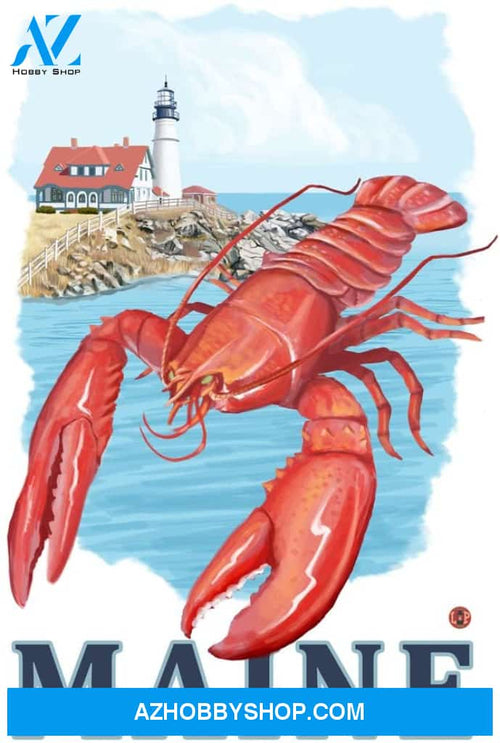 Maine - Lobster And Portland Lighthouse