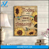 Make it Amazing Hummingbird Canvas Wall Art Decor