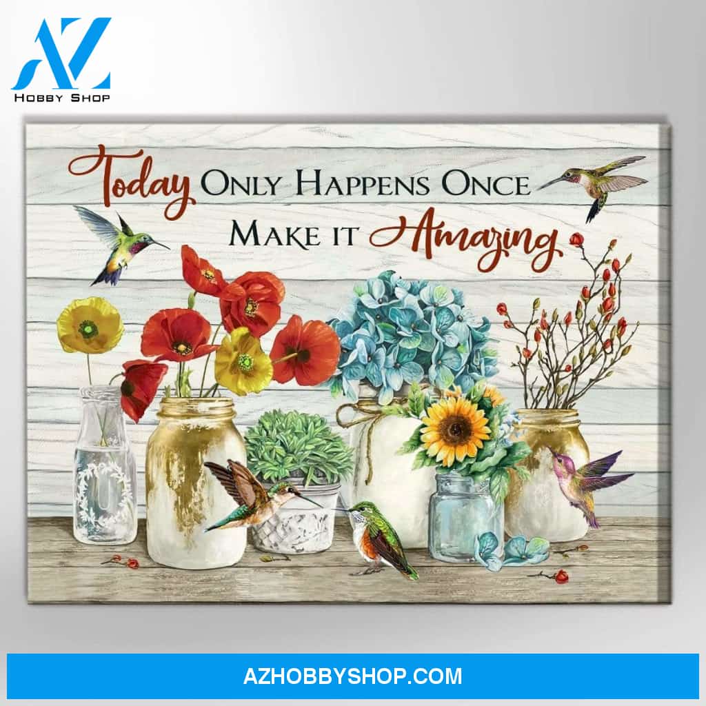 Make It Amazing Hummingbird Wall Art Canvas