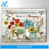 Make It Amazing Hummingbird Wall Art Canvas