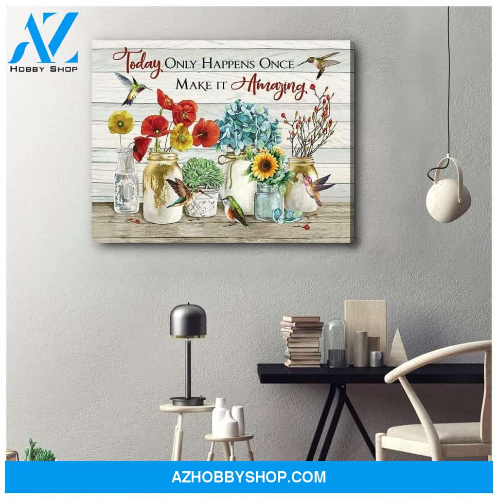 Make It Amazing Hummingbird Wall Art Canvas