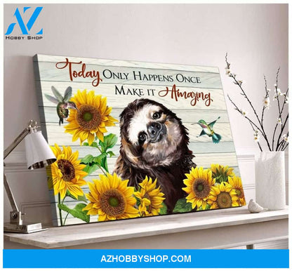 Make It Amazing Sloth Wall Art Canvas