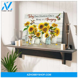 Make It Amazing Sunflower Hummingbird Wall Art Canvas